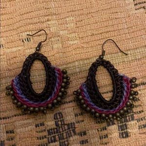 Woven earrings